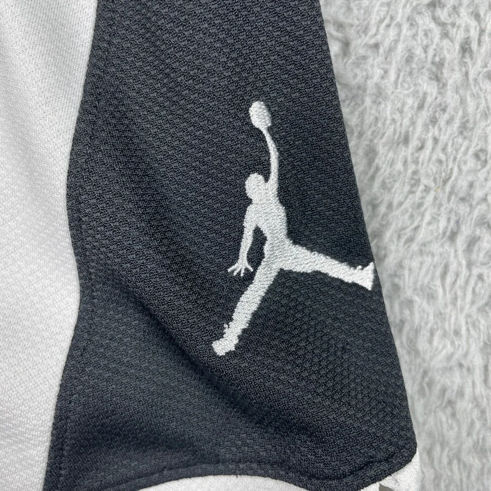 Jordan Basketball Shorts Mens Small Black White Triangle Mesh Jumpman 724828-013